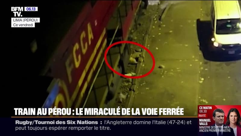 Pérou: un homme miraculé après avoir été renversé par un train