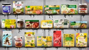 Produits épinglés par l'étude de Foodwatch