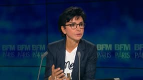 Rachida Dati sur le plateau de BFM Paris.