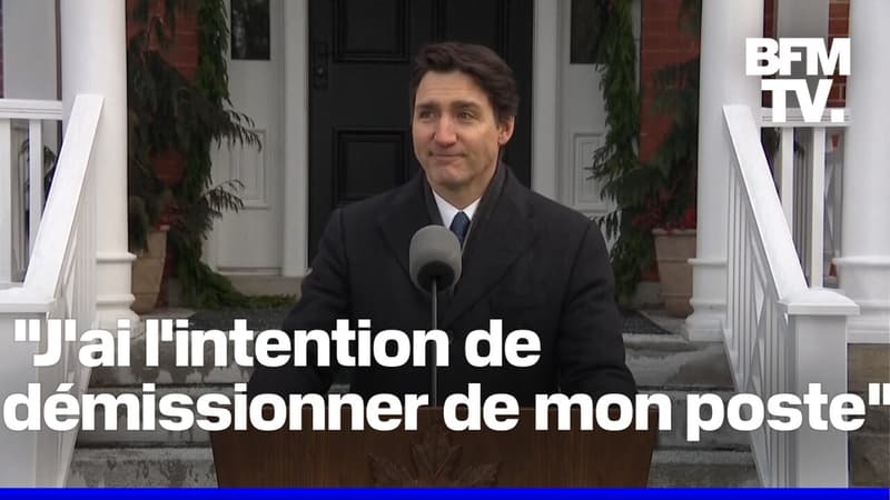 Le Premier ministre canadien, Justin Trudeau, annonce sa démission