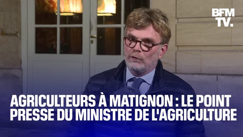 Agriculteurs à Matignon: Marc Fesneau, le ministre de l'Agriculture, s'exprime