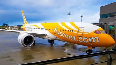 Un avion de la compagnie FlyScoot - Image d'illustration