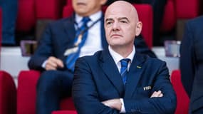 Gianni Infantino, président de la Fifa, pendant le Mondial 2022
