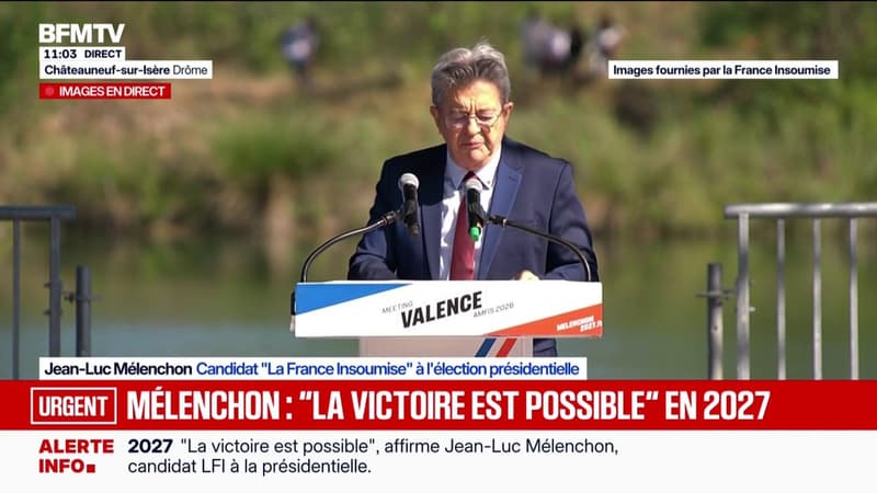 "Macron, en s'alignant sans cesse sur le trumpisme, nous a rayés devant le monde de la liste des pays écoutés", déclare Jean-Luc Mélenchon, candidat LFI à la présidentielle