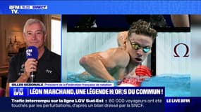 Doublé en or de Léon Marchand: le président de la FFN décrit "un athlète hors norme" qui dégage "une spirale positive"