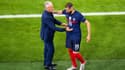 Didier Deschamps avec Karim Benzema, à Munich le 16 juin 2021