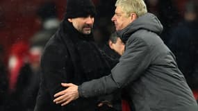 Pep Guardiola et Arsène Wenger