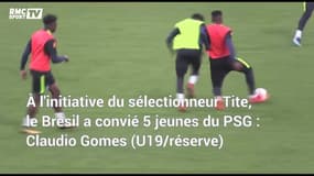 Cinq jeunes du PSG se sont entraînés avec la Seleçao