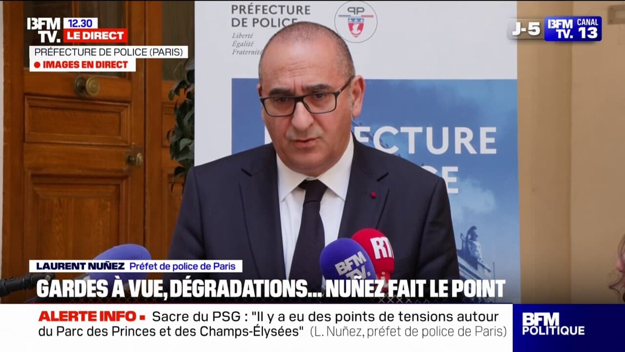Débordements en marge du sacre du psg: 