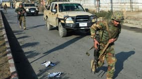 Des soldats afghans, le 13 janvier 2016 à Jalalabad