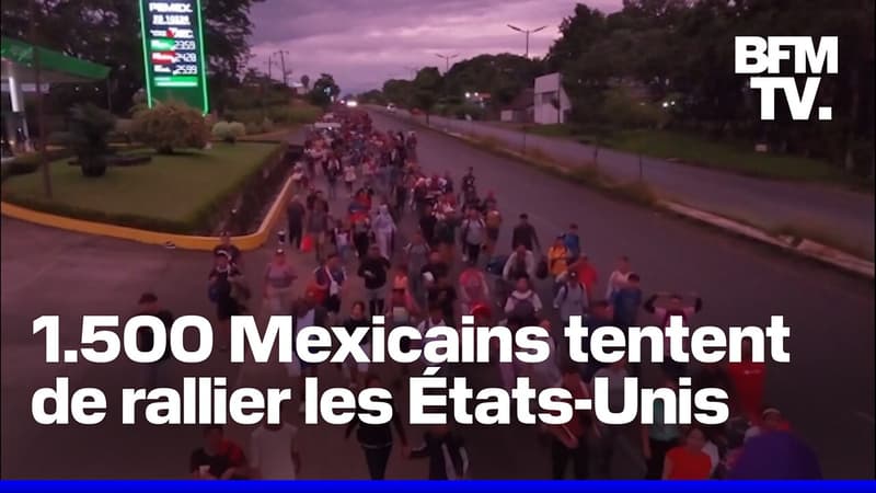 Une caravane de migrants quitte le sud du Mexique pour tenter de rejoindre les États-Unis