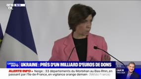 Catherine Colonna annonce près d'un milliard d'euros de dons à l'Ukraine à l'issue de la conférence à Paris