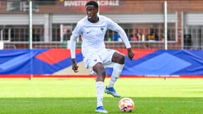 Mahamadou Diawara avec l'équipe de France U19 le 18 novembre 2023