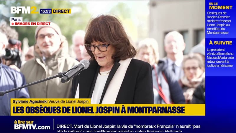 "Lionel était un homme fidèle, fiable et constant", confie la veuve de l'ancien Premier ministre, Sylviane Agacinsk