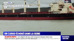 Un cargo de 180 mètres de long s'échoue dans la Seine