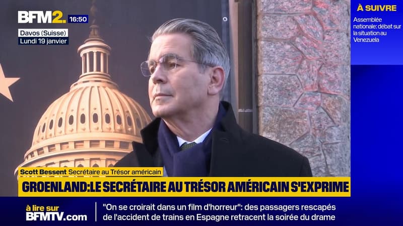 Groenland: des mesures de rétorsions douanières de l'UE seraient "très mal avisées", assure Scott Bessent, secrétaire du Trésor américain