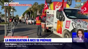 Grève du 31 janvier: la manifestation se prépare à Nice