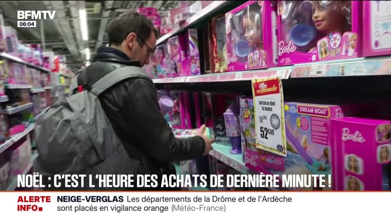 Noël: comme chaque année, les achats de dernière minute sont nombreux