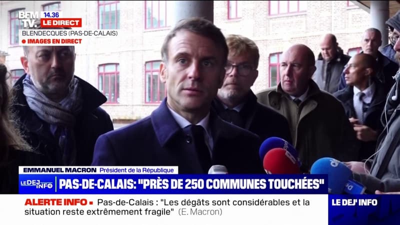 Crues dans le Pas-de-Calais: Emmanuel Macron confie une mission au maire de Saint-Omer pour 