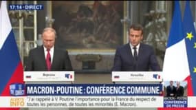 "Un forum franco-russe des sociétés civiles sera mis en place", indique Macron