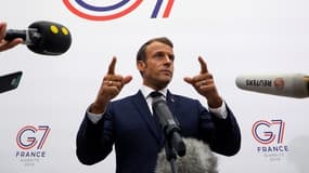 Emmanuel Macron le 25 août dernier à Biarritz.