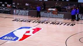 Le slogan Black Lives Matter lors des playoffs de NBA, le 26 août 2020