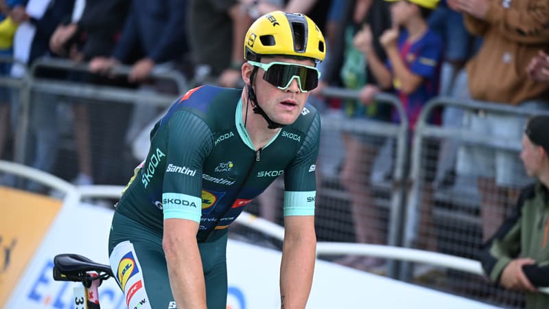 Mads Pedersen lors de la 14e etape du Tour de France le 18 juillet 2026 2323649