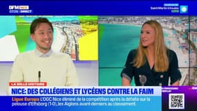 Nice: des collégiens et lycéens distribuent des repas aux sans-abris
