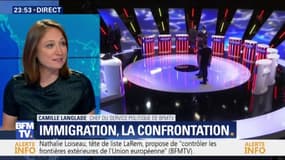 Ultime débat: "La vraie confrontation était sur l'immigration" (Camille Langlade)