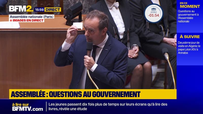 1er-Mai: "Personne dans l'hémicycle n'a intérêt à balayer le dialogue social d'un revers de main", assure Sébastien Lecornu
