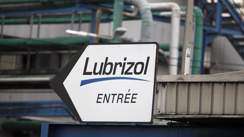 L'entrée du site de l'usine Lubrizol, à Rouen, en janvier 2013.