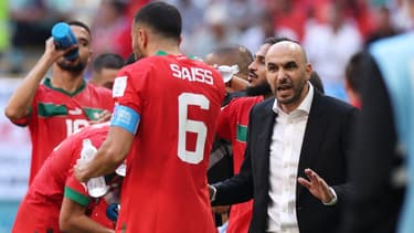 Romain Saïss et Walid Regragui avec le Maroc à la Coupe du monde