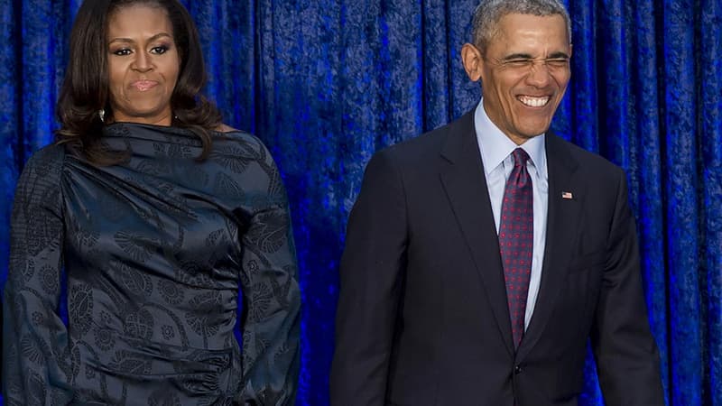 Michelle et Barack Obama en février 2018.