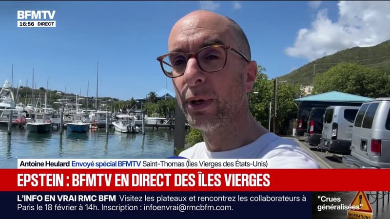 BFMTV en direct depuis la Marina de Red Hook, aux Iles Vierges, ancienne "plaque tournante du réseau pédocriminel" de Jeffrey Epstein