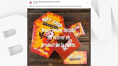 La publication Facebook de l'hypermarché Auchan de Farébersviller en Moselle.