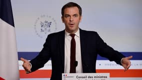 Olivier Véran lors d'un point presse le 8 mars 2023 à l'Élysée 