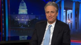 Jon Stewart, dans "The Daily Show" le 10 février, à l'annonce de son départ.