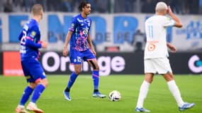 Leny Yoro lors d'OM-Lille en Ligue 1, 4 novembre 2023