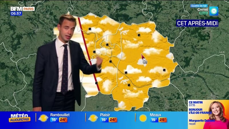 Météo Île-de-France:  éclaircies et douceur ce mercredi, jusqu'à 25°C à Meaux et Évry-Courcouronnes