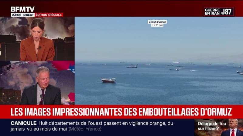 Les images impressionnantes des embouteillages dans le détroit d'Ormuz