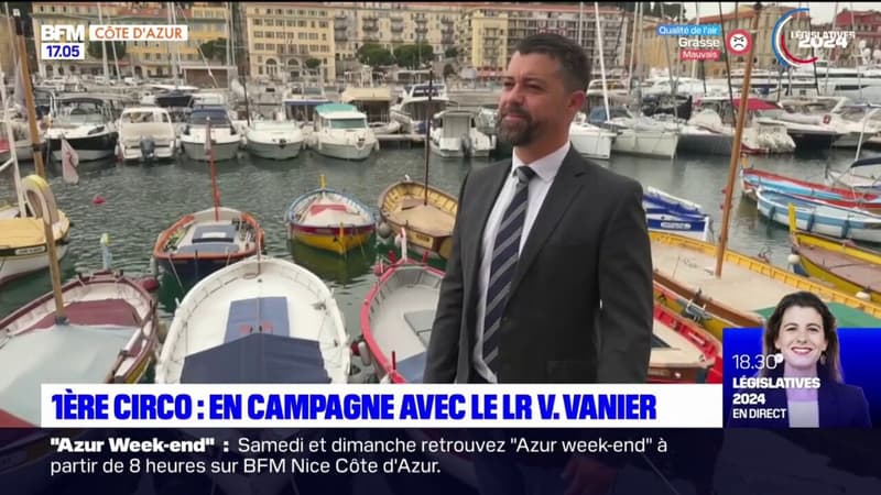 Regarder la vidéo Virgile  Vanier-Guérin, candidat investi par LR, fait face à Eric Ciotti dans la première circonscription