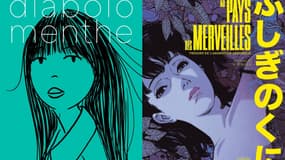 La BD "Diabolo Menthe" et le livre sur l'animation japonaise "Au pays des merveilles"
