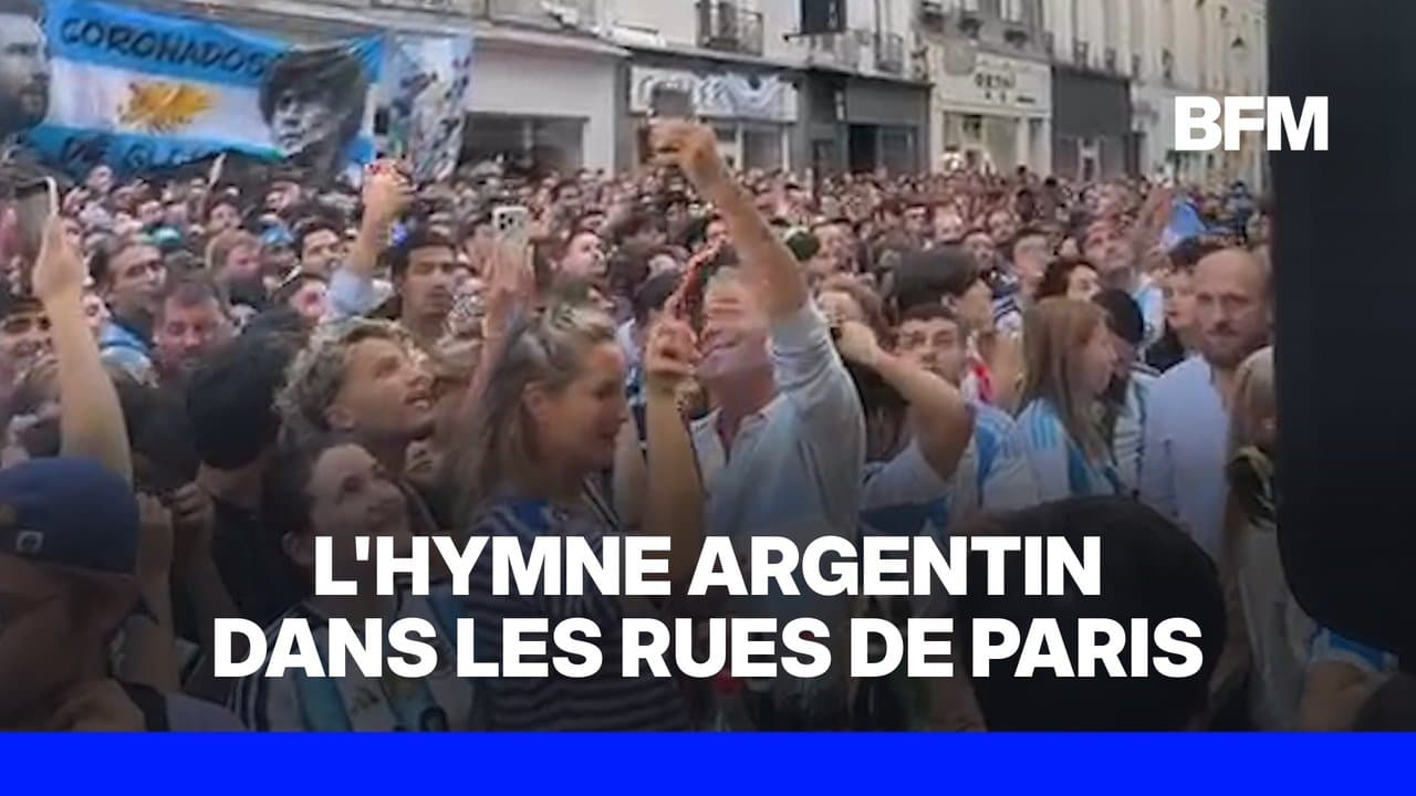 Arjantin milli marşı Paris sokaklarında yankılanıyor