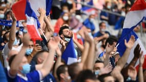 Les supporters des Bleus au Stade de France