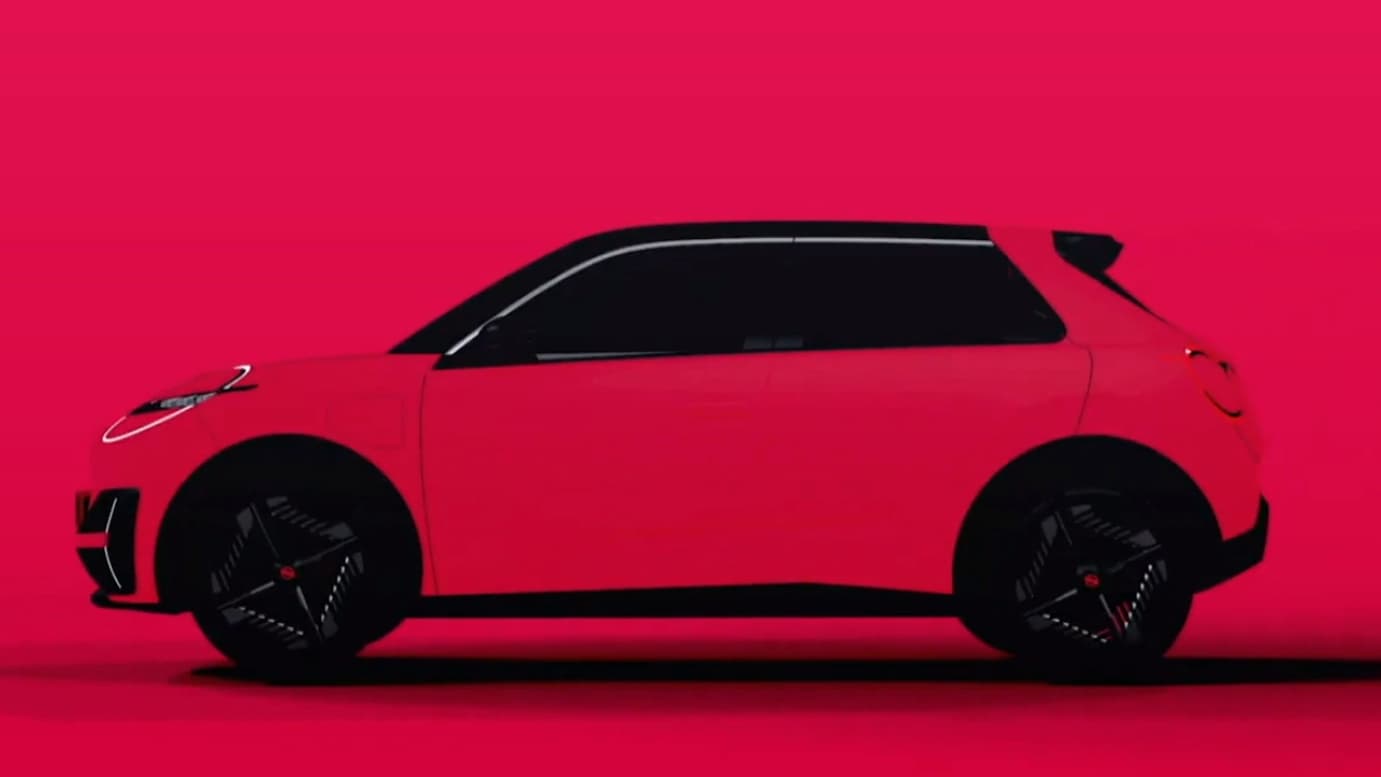 Les premières images de la future petite voiture électrique de Nissan, qui remplacera la Micra. 