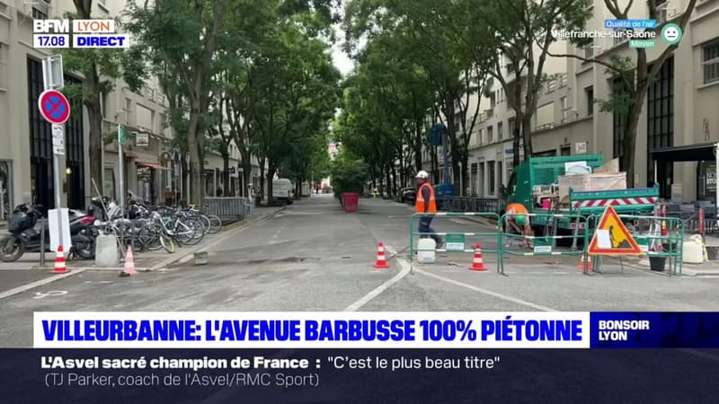 Villeurbanne : l’avenue Henri Barbusse 100% piétonne