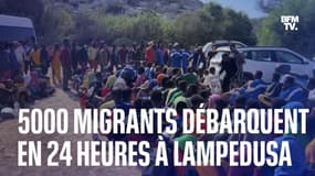 5000 migrants débarquent en 24 heures à Lampedusa