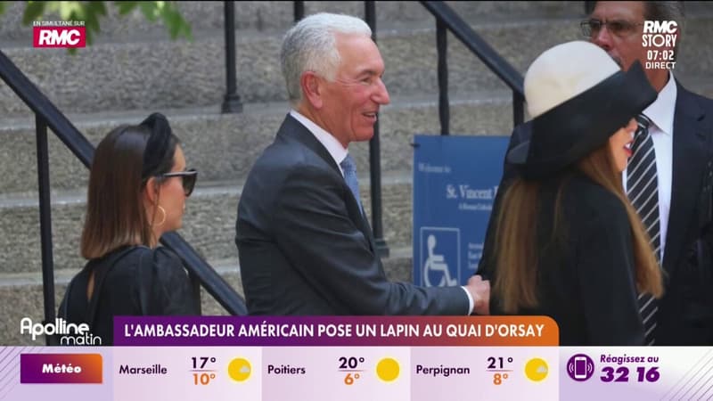 L'ambassadeur américain pose un lapin au quai d'Orsay