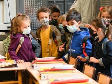 Rentrée des classes dans une école de Lille, le 2 septembre 2021