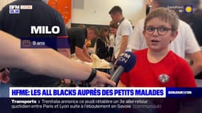 Coupe du monde de rugby; les All Blacks rendent visite à des enfants malades à Lyon